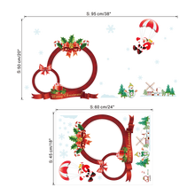 Snowman Santa Claus Wall Stickers Merry Christmas Decorations PVC Decals Festival Mural Art 2024 - buy cheap