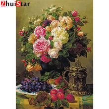 Square Diamond 5D DIY Diamond Painting Flower Diamond Embroidery Rhinestone Mosaic Cross Stitch Pattern Home Decor ZWQ 2024 - buy cheap