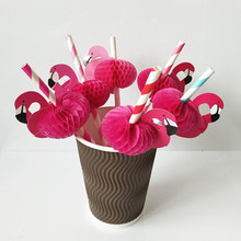 10 Ps/lot Funny Flamingo Paper Drinking Straws Bachelorette Party Birthday Party Decorations Rave Party Decoration Accessories.J 2024 - buy cheap