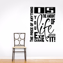 Home Decor Henry David Thoreau Quote Wall Decals Life Exchange For It Wall Sticker Removable Famous Quote Wallpaper Art AY1049 2024 - buy cheap
