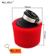 XLJOY Red 38mm Angled Double Foam Pod Air Filter For 110cc 125cc Pit Dirt Bikes Pitmotard Motorcycle 2024 - buy cheap