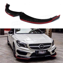 Luzes de fibra de carbono frp para para para-choques dianteiros, sem pintura, para benz cla class w117 c117, c250, cla260, cla45, 2014 a 2016 2024 - compre barato