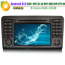 Android 8.0 Car Stereo DAB+CD GPS SatNav OBD WiFi 4G Radio RDS BT DVD SD Car DVD player for Mercedes Benz ML Class W164 2024 - buy cheap