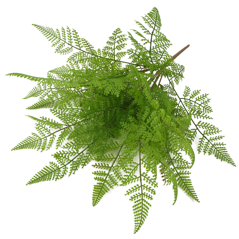 Искусственные зеленые листья 47 см, искусственная персидская трава, искусственные листья для украшения дома, сада, офиса, стола 2022 - купить недорого
