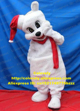 Christmas Xmas White Sea Bear Polar Bear Teddy Bear Mascot Costume Adult Cartoon Character Meeting Welcome High-class zz7252 2024 - buy cheap