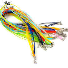 50pcs Mix Organza Waxed Cord For Necklace Cuerda Lobster Clasp Diy Jewelry Findings Complementos Joyas  Bricolaje Joyeria NC4 2024 - buy cheap