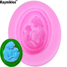 F1021 Mother Feeding Baby 3D Fondant Silicone Mould Cake Decorating Molds Chocolate DIY Baking Tool Soap mold 2024 - buy cheap