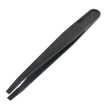 NFLC Electronics Plastic Flat Tip Anti-static Black Tweezers Tool 2024 - buy cheap