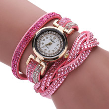 #5001Women Luxury Crystal Women Gold Bracelet Quartz Wristwatch Rhinestone Watches reloj mujer New Freeshipping Hot Sales 2024 - buy cheap
