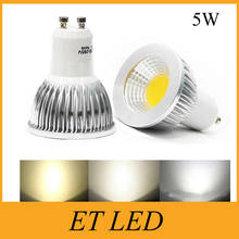 GU10 E27 GU5.3 MR16 Dimmable LED COB Spotlights Bulb Lights 5W High Quality =30w Halogen lamp CE&ROHS UL CUL DHL Freeship 2024 - buy cheap