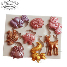 Yueyue Sugarcraft Animal Silicone mold fondant mold cake decorating tools chocolate 2024 - buy cheap