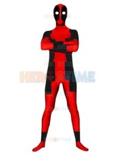 Deadpool Costume the most popular fullbody spandex red and black Deadpool superhero show costume 2024 - buy cheap