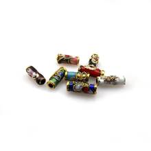 Retro Chinese Style 3mm Cloisonne Enamel Pipe Beads Fashion DIY Accessory 100PCS 2024 - buy cheap