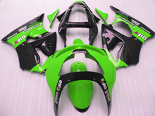 Kit de carenagem, de plástico abs, para kawasaki zx6r 1998, 1999, verde, preto, pós-venda, ninja 636, zx, 6r 98, 99 2024 - compre barato
