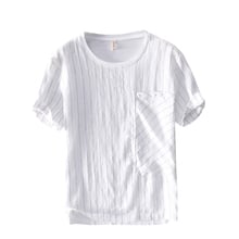 Camiseta de manga curta masculina da marca suhaiwe, camisa casual sólida estilo itália, verão 2019 2024 - compre barato