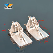 CNC A Pair Of High Quality Adjustable Trim Flaps 38*54mm Aluminum Alloy For Nitro Gas RC Model Boat 2024 - buy cheap