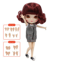 ICY DBS Blyth BJD 1/6 cuerpo articulado muñeca 30cm de alto, pelo corto rojo, incluyendo juego de mano regalo AB para niñas. N ° BL12532 2024 - compra barato