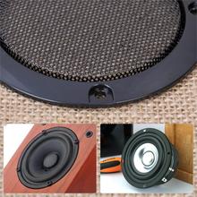 DWCX 2pcs DIY 3" Inch ABS Black Audio Speaker Decorative Circle Cover Protection Circle w/ Protective Grille Mesh for Most Cars 2024 - buy cheap