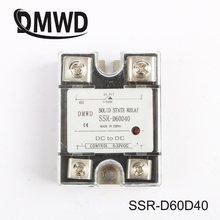 Relé de estado sólido SSR-40DD con indicador DC 5-32v a DC 5-60v, DC-DC monofásico SSR 40DD 40A SSR-D60D40 2024 - compra barato
