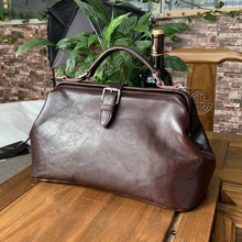 Women Handbag Top Quality Genuine Leather Long Strap Doctor Bags Women Shoulder Bag Manual Natural Cowhide Fashion Women Bags 2024 - buy cheap