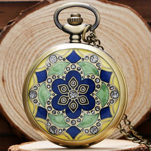 Часы Доставка Античная бронза карманные часы с цепочкой ожерелье подарок для мужчин женщин ретро кулон Fob часы 2024 - купить недорого