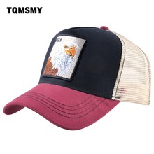 TQMSMY Spring Summer Mesh Trucker Hat for Men Women Embroidery Eagle Cotton Trucker Hat Snapback Hats Baseball Caps Hats DHYT 2024 - buy cheap