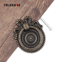 YNIZHURE Antique Single Hole Ring Pull Bronze Alloy Cabinet Door Furniture Knobs Hardware Cupboard Kitchen Drawer Handles 2024 - buy cheap