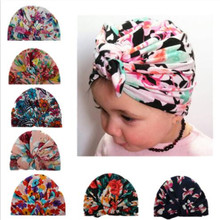 Lovely Printing Flower Baby Hat For Boy Girl Infant Beanie Newborn Soft Hat 2024 - buy cheap