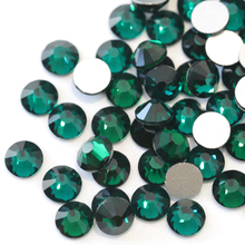 Diamantes de imitación para decoración de uñas, cristal de diamantes de imitación Nail Art SS3-SS34 esmeralda, Strass brillante verde Dk. H0026 2024 - compra barato