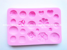 ¡Nuevo! Molde de silicona con forma de flores pequeñas para decoración de tartas, Fondant, 3D, Grado Alimenticio, 142 2024 - compra barato