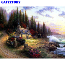 Frameless Fantasy Rural DIY Painting By Numbers Modern Wall Art Canvas Painting Hand Painted For Home Decor 40x50cm Artworks 2024 - buy cheap