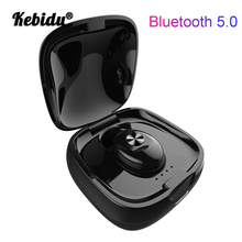 Kebidu XG12 наушники-вкладыши TWS Bluetooth 5,0 наушники стерео Беспроводной Earbus hi-fi звук спортивные наушники гарнитуры игровая гарнитура с микрофоном 2024 - купить недорого