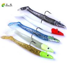 HENGJIA 5pcs 11cm 19g Lead Head Fishing Lures Silicone Baits Soft Lure 5 Colors Artificial Bait Wobblers for Bass Carp Fishing 2024 - buy cheap