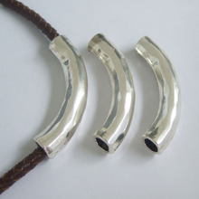 5Pcs Antique Silver Color 6mm Hammered Tube for Bracelet Necklace Jewelry Findings Making 55mm Long 2024 - buy cheap
