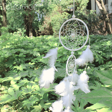 India Dreamcatcher with Feather Polycyclic Dream Catcher Wall Hanging Decoration Pendant Home Decor Ornament Gift Amor066 White 2024 - buy cheap