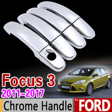 Chrome Door Handle Cover Trim Set for Ford Focus 3 mk3 mk3.5 2011 2012 2013 2014 2015 2016 2017 2018 Car Accessories Stickers 2024 - buy cheap