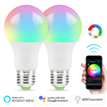 Bombilla inteligente E27 bombillas LED para lámpara, WiFi, 4,5 W/ 7W, RGB, Brillo alto mágico, Compatible con Alexa y asistente de Google 2024 - compra barato