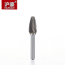 HUHAO 1pc 6mm Shank Tungsten Steel Cutter Metal Grinding Carving Rotary File Cylindrical Router Bit For Metal Polishing F Type 2024 - buy cheap