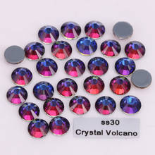 288pcs/Lot, High Quality ss30 (6.3-6.5mm) Crystal Volcano Hotfix Rhinestones / Iron On Flat Back Crystals 2024 - buy cheap