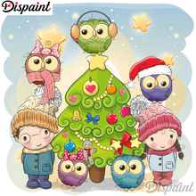 Dispaint Full Square/Round Drill 5D DIY Diamond Painting "Child owl scenery" 3D Embroidery Cross Stitch 5D Home Decor A12764 2024 - buy cheap