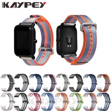 Сменный плетеный нейлоновый ремешок для спортивных часов Xiaomi Huami Amazfit Bip BIT PACE Lite Youth, 20 мм 2024 - купить недорого