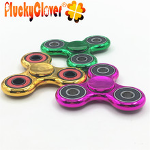 1 pc ABS Fidget Spinner Gold Green Purple Pink Silver Electroplate Finger Spinner Kids Spinner Toys Adult Spinner Hand Gyro Gift 2024 - buy cheap