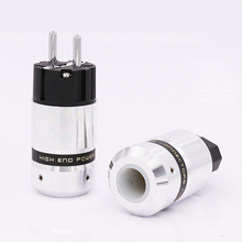 Pair Rhodium plated Shucko IEC Female Power Plug for audio power cable 2024 - buy cheap