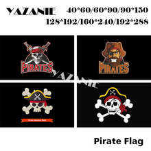 YAZANIE любой размер пользовательские Пиратский Флаг Хэллоуин Веселый Роджер череп флаг полиэстер сабли, мечи флаги и баннеры украшения дома 2024 - купить недорого