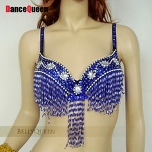 Belly Dance Bra 10color Crop Top Free Size Belly Dancer Top Tassel Drill Bra For Dance Free Shipping 2024 - buy cheap