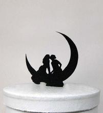 Wedding Cake Topper - Same Sex, Lesbian Kissing on the Moon Wedding 2024 - buy cheap