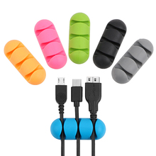 Car Wire Holder Tie Fixer Cable Clip Silicone for Earphone USB Cable Cable Organizer Self-adhesive Line Clasp Clamp Color Random 2024 - buy cheap