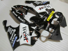 Kit de carenado de motocicleta, para KAWASAKI Ninja ZX7R 96 99 00 03 ZX 7R 1996 2000 2003 ABS, juego de carenados blanco y negro + 7 regalos KH01 2024 - compra barato