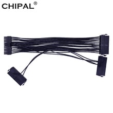 CHIPAL 30CM 3 Port ATX 24Pin PSU Cable Power Supply Sync Starter Extender motherboard Adapter Cable For Video Card 2024 - buy cheap