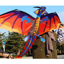 1pcs 140x120cm Classical 3D Dragon Kites Single Line With Tail Outdoor Kids Toy Flying Toys For Children Kids Stunt Kite 2024 - buy cheap